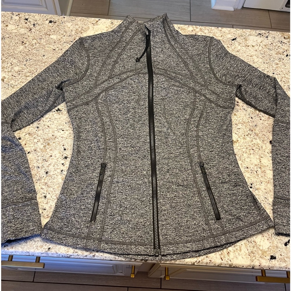 Lululemon Define Jacket Luon Heathered Black Size 10 New Without Tags